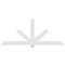 Ekena Millwork Kennewick Architectural Grade PVC Gable Bracket, 108"W x 45"H x 2"D x 6"F, 10/12 Pitch GBP108X45X0206KEN00 - alternate 5
